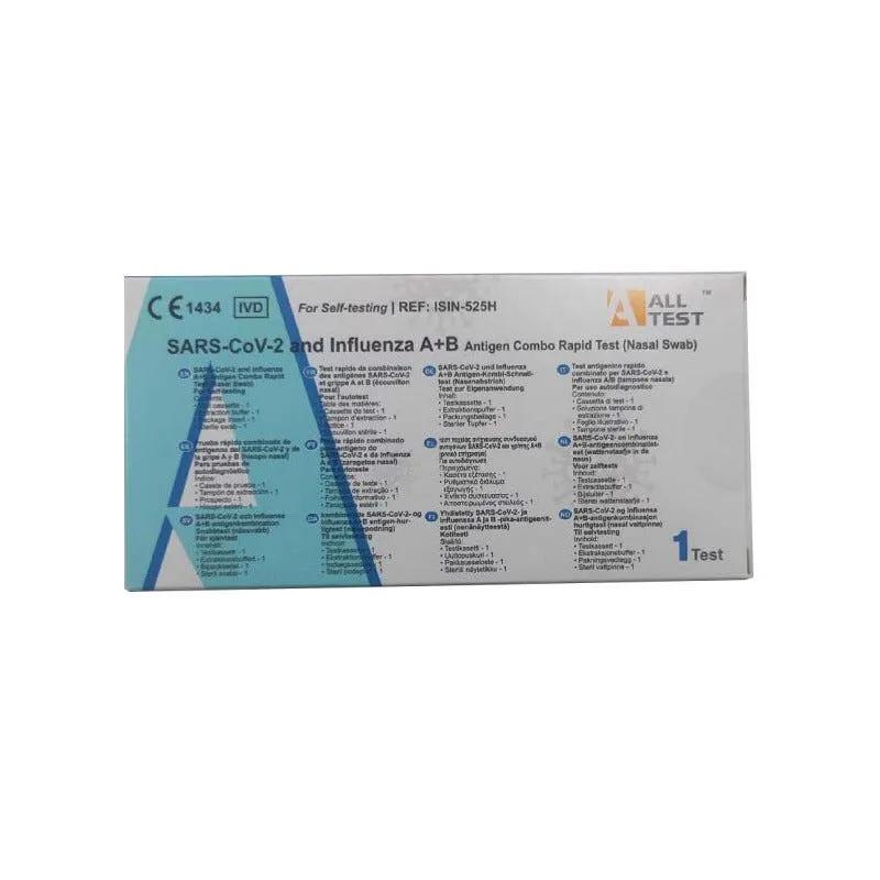 AllTest Tampone Antigenico Rapido Nasale Covid 19 Sars Cov 2 ed Influenzale A+B