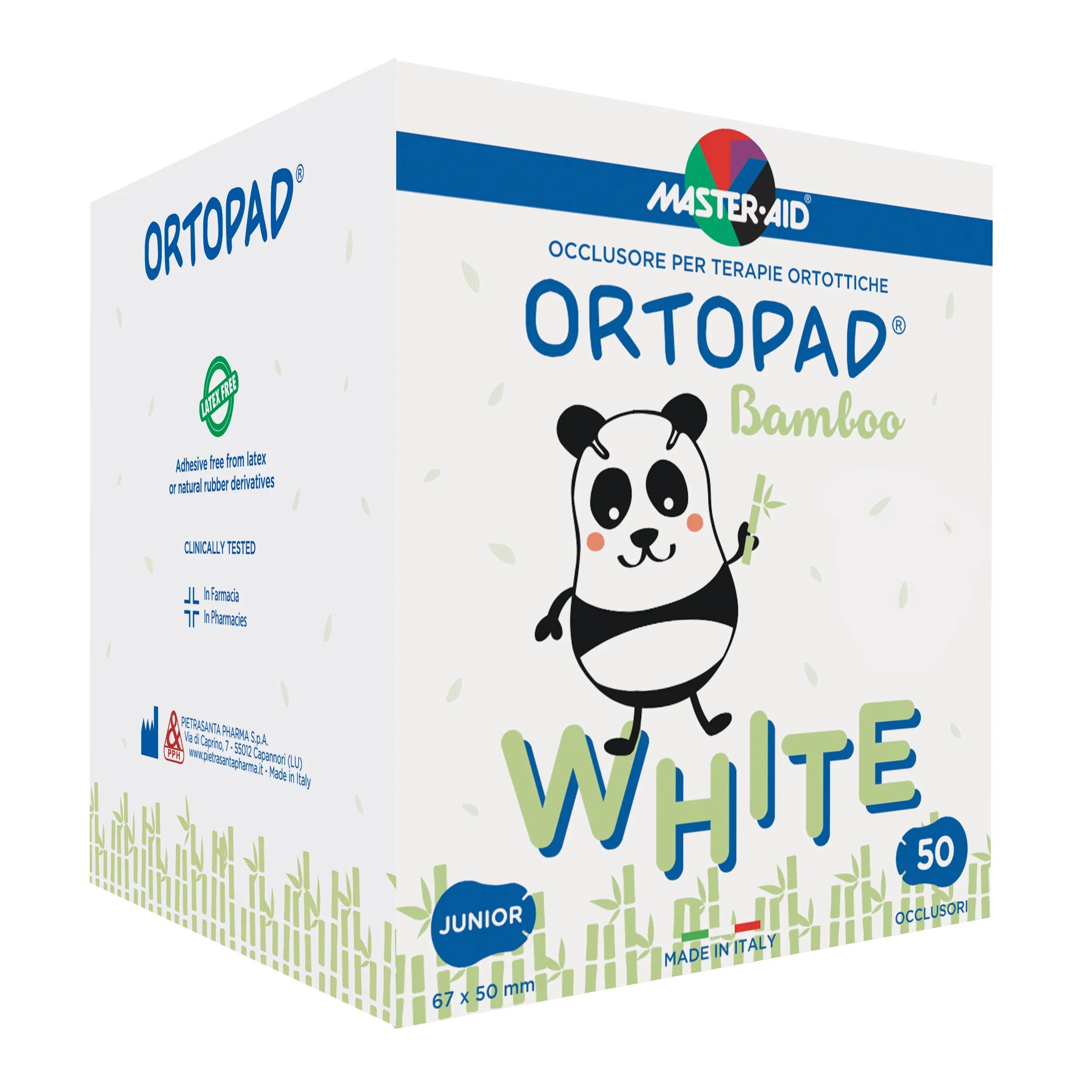 Master-Aid Ortopad White Occlusore Per Terapie Ortottiche Bambini Taglia Junior 50 Pezzi