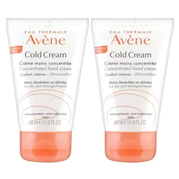 Avene Cold Cream Hand Cream Concentrate 2 x 50ml