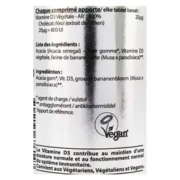 Vit'all+ Vitamine D3 Végétale 100 comprimés