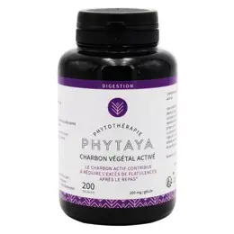 Phytaya Digestion Charbon Végétal Activé 200 gélules