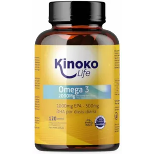 Kinoko Life Omega 3 2000 Mg, EPA y DHA 120 Cápsulas