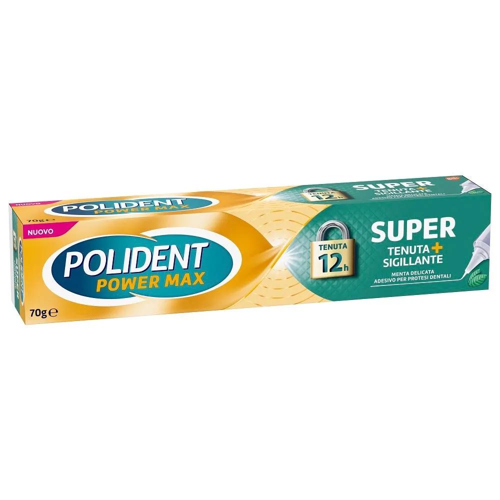 Polident Super Tenuta+Sigillante Adesivo per Protesi dentale Gusto Menta 70 g