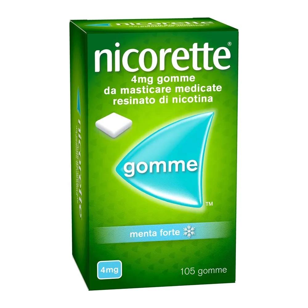 Nicorette Gomme 4 Mg Nicotina Menta 105 Gomme Masticabili