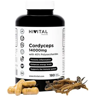 Hivital Cordyceps 14000 mg 180 Vegan Capsules