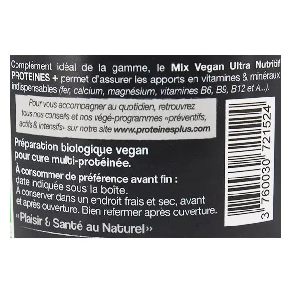 La Mandorle Protéines+ Mix Vegan en Poudre Protéines 25 Bio 230g