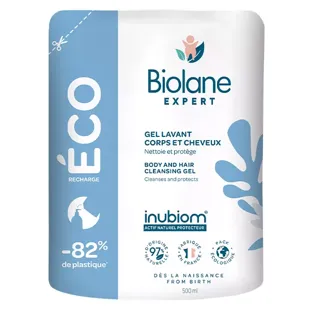 Biolane Expert - Gel Corpo e Capelli - Pelli Sensibili - Eco Ricarica - 500ml