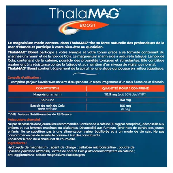 Thalamag Boost Marine Magnesium 30 tablets