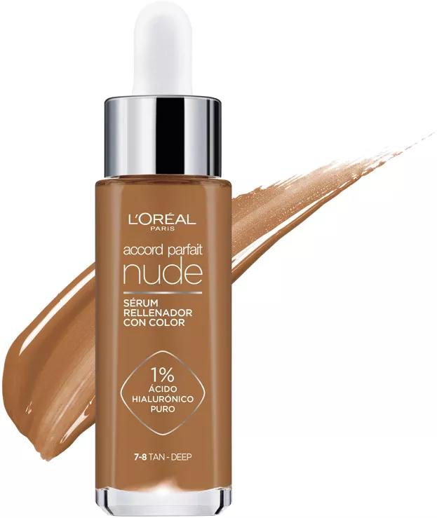 L'Oréal Paris Sérum con Color Accord Parfait Tono 7-8 Muy Oscuro 30 ml