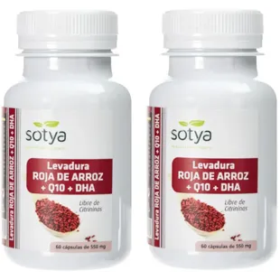 Sotya Red Yeast Rice + Q10 + DHA 2x60 Capsules