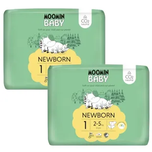 Mumin-Babywindeln Größe 1 (2-5 kg), 2x25 Einheiten