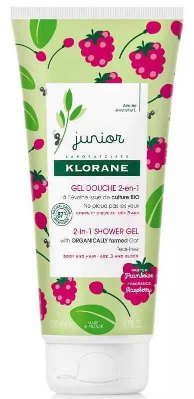 Klorane Petit Junior Framboos Douchegel 200 ml