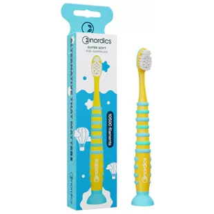 Nordics Kinderzahnbürste 10.500 Yellow Rocket