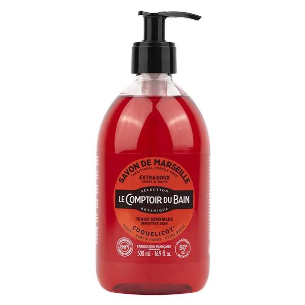 Le Comptoir du Bain Sapone di Marsiglia Papavero Extra Delicato 500ml