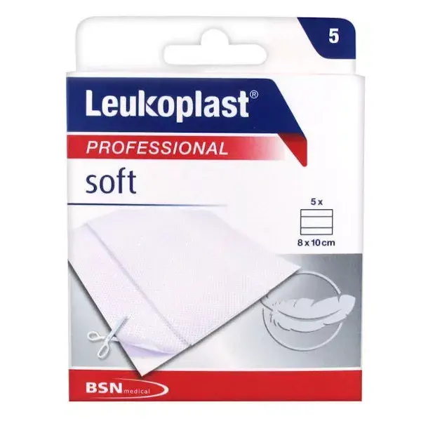 Leukoplast Soft Pansement 10x8cm 5 unités