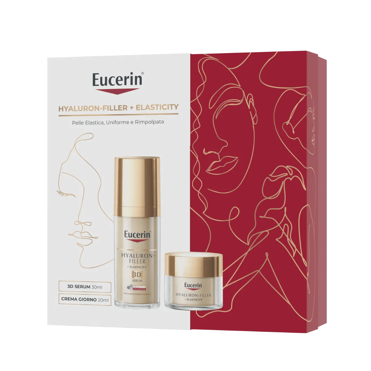 Eucerin Cofanetto Elasticity 3D Siero Viso Antiage 30ml + Crema Giorno SPF15 Anti-età 20ml