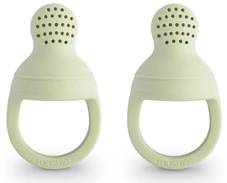 Mangeoires en silicone Mushie Solid Sage +6m 2 unités