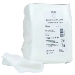 Atida Gaze Não Tecido 10x10 cm 100 unidades