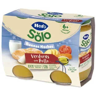 Hero Solo Jars Good Night Vegetables with Chicken +6m 2x190 gr