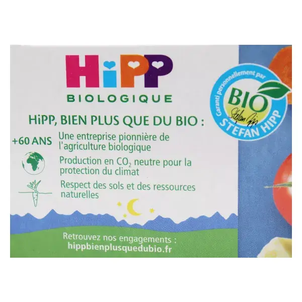 Hipp Bio Mon Dîner Bonne Nuit Bol Gratin de Lasagnes au Céleri +8m Lot de 2 x 190g