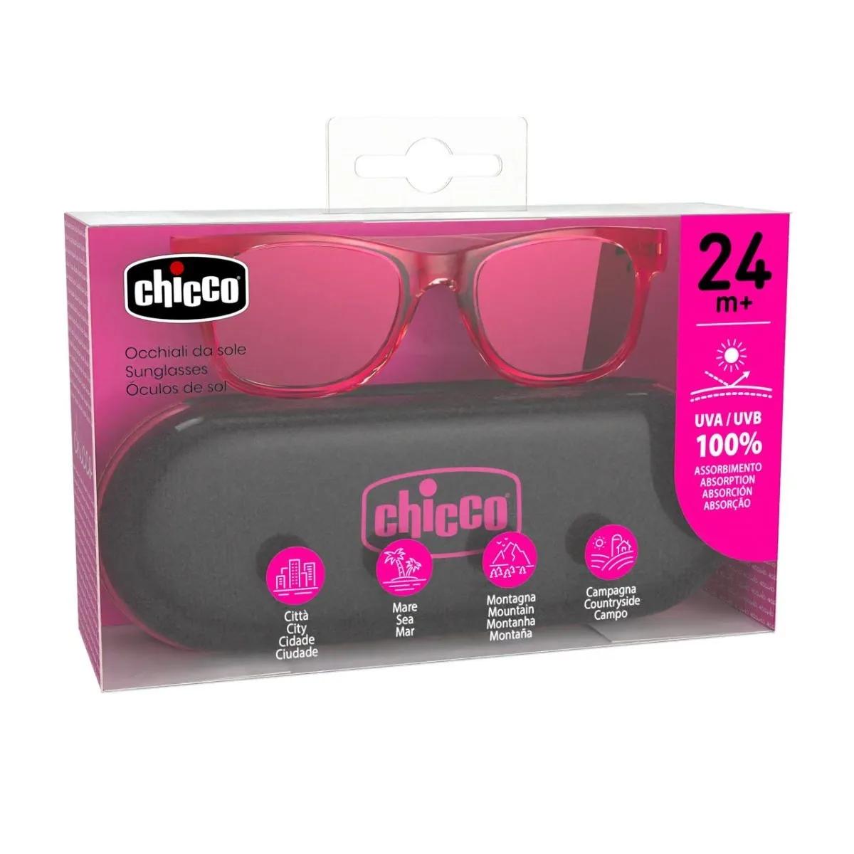 Chicco Occhiali Da Sole per Bambina +24 Mesi Con Lente Specchio Rosa