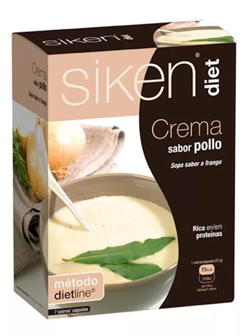 Siken Creme Frango 7 Saquetas