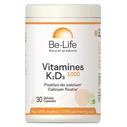 Be-Life Vitamines K2 + D3 1000 30 gélules