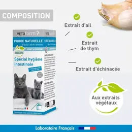 Vetoform Purge Naturelle Spécial Hygiène Intestinale Chat & Chaton 50ml