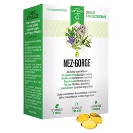 Dayang Complément Alimentaire Nez Gorge Huiles Essentielles Bio 15 capsules