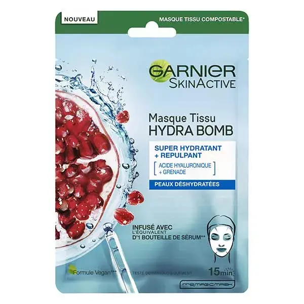 Garnier SkinActive Hydra Bomb Masque Tissu Grenade
