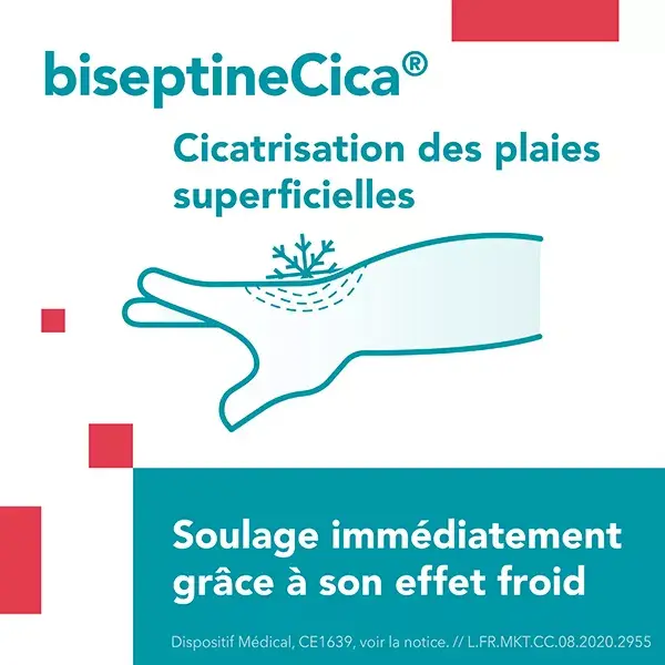 BiseptineCica Cicatrisation des Plaies Superficielles 50g