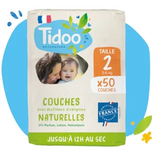 Tidoo Nature Diapers Size 2 58 units