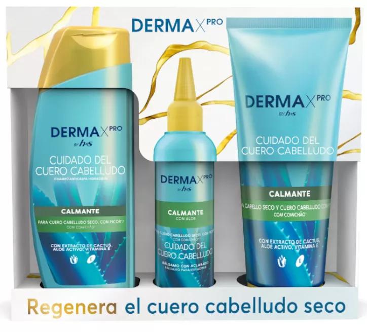 H&S DERMAXPRO Shampoo Calmante Anticaspa 300 ml + Condicionador 220 ml + Bálsamo 145 ml