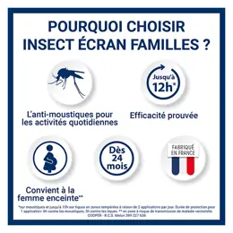 Insect Ecran Familles Anti-moustiques - Spray Peau - 100ml - Lot x 2 -25%