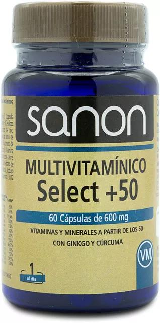Sanon Multivitamínico Select +50 60 Cápsulas de 600 mg
