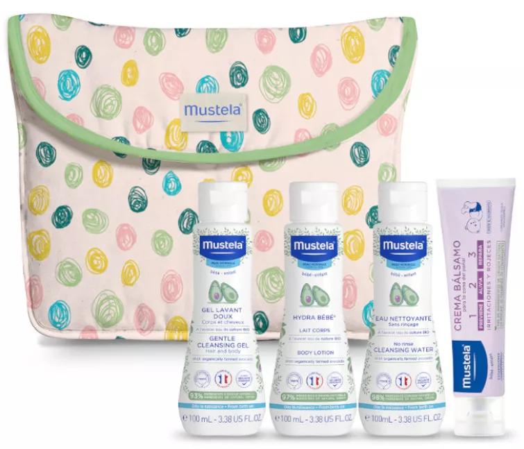 Mustela Trousse de Toilette Little Moments Pois 4 Produits d'Hygiène