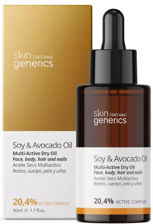 Skin Generics Multi-actieve droge olie Soja- en avocado-olie 20,4% 50 ml