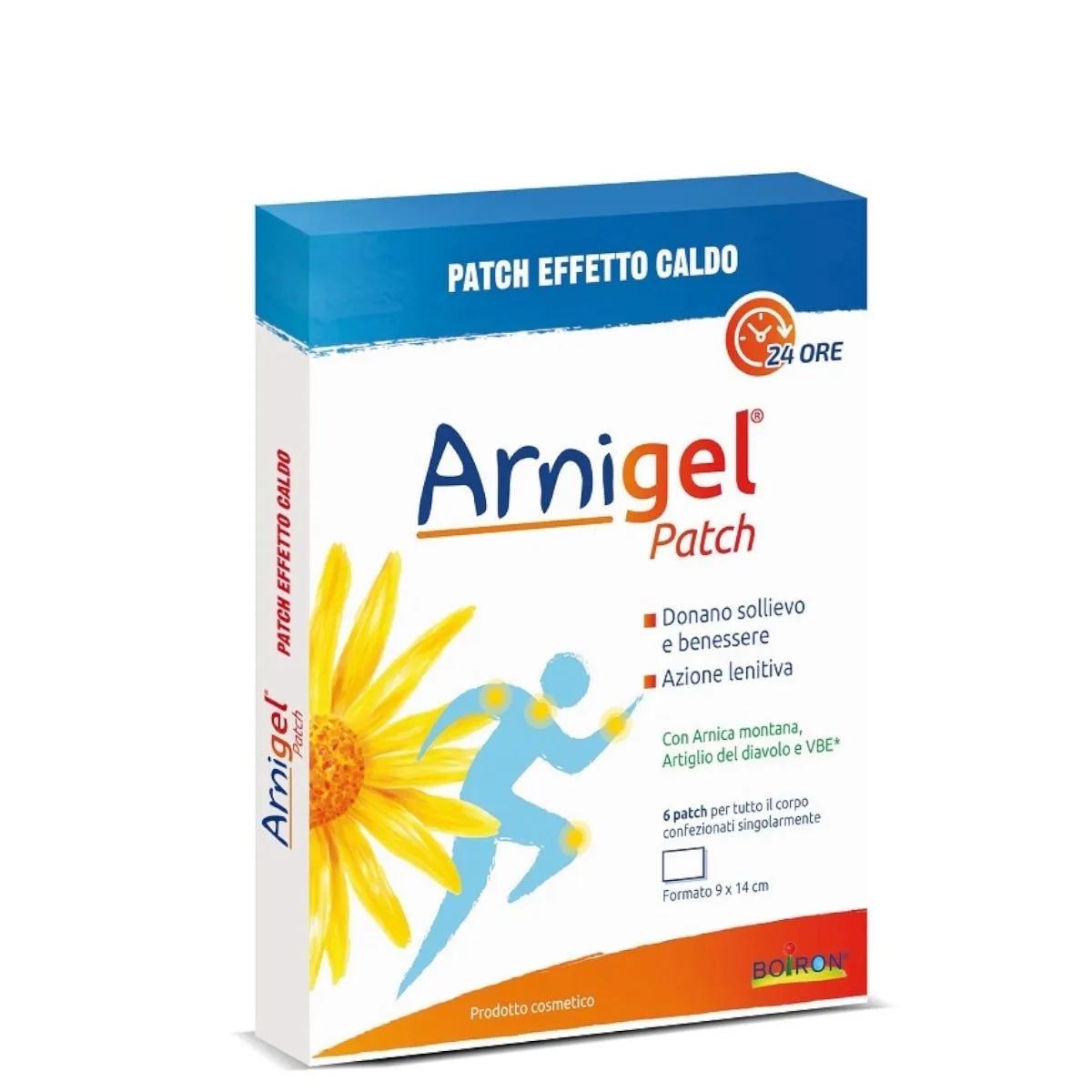 Arnigel Patch Effetto Caldo con Arnica e Artiglio del Diavolo per Dolori 6 Cerotti