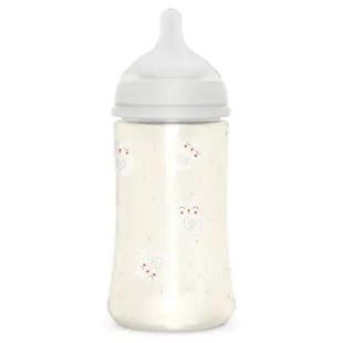 Suavinex Bonhomia Medium Flow Baby Bottle Beige 270 ml