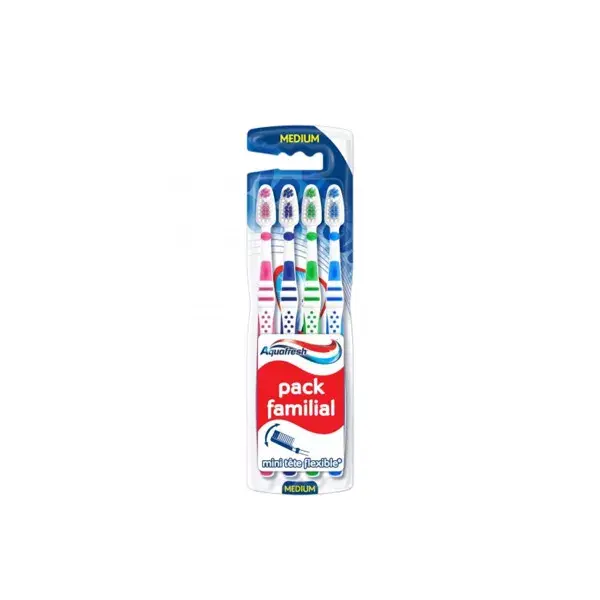 Aquafresh Toothbrush Medium Family Pack Set of 4