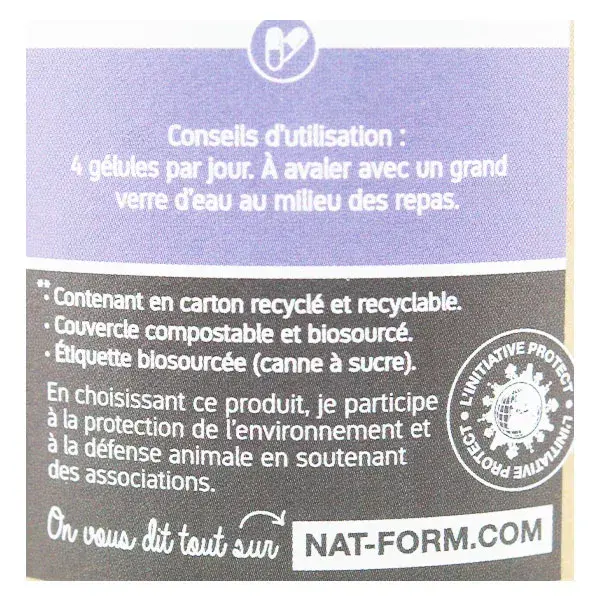 Nat & Form Écoresponsable Radis Noir Bio 200 gélules