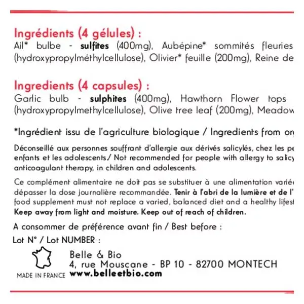 Belle & Bio Cardio Bio 120 gélules