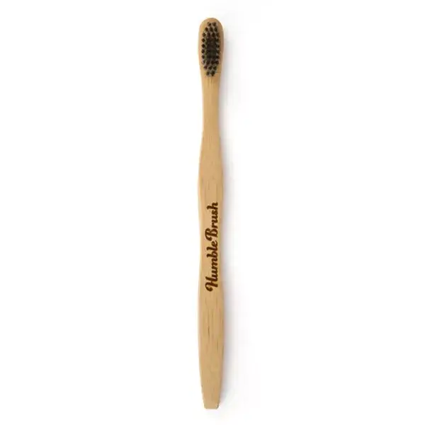 Humble Brush Vegan Bamboo Toothbrush Adult Black Medium