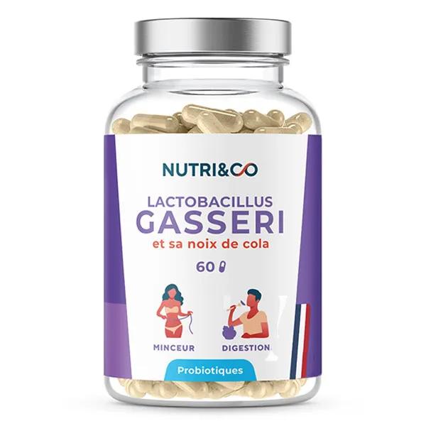Nutri&Co Lactobacillus Gasseri Probiótico Adelgazante Vientre Plano 60 cápsulas