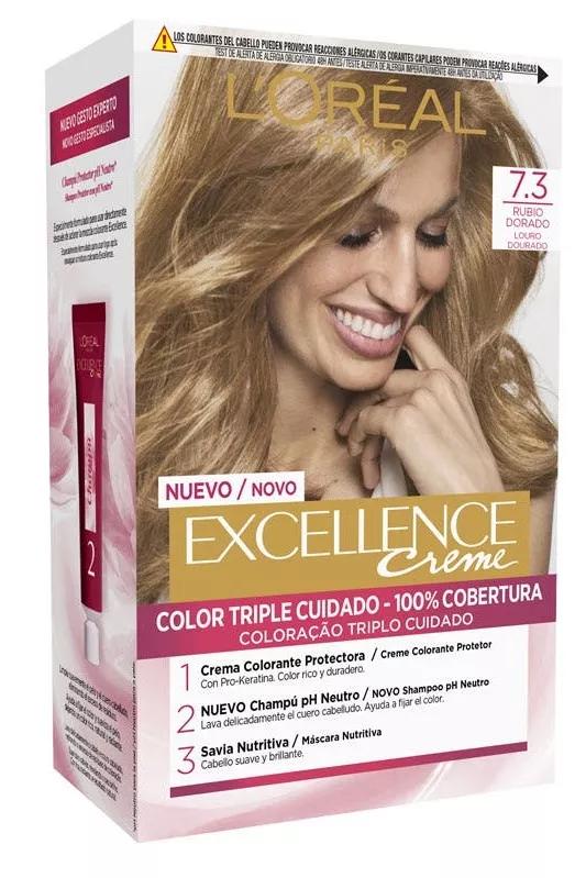 L'Oréal Excellence Tinta Tom 7.3 Loiro Dourado