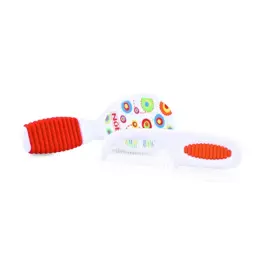 Nuby Set Brosse et Peigne Rouge