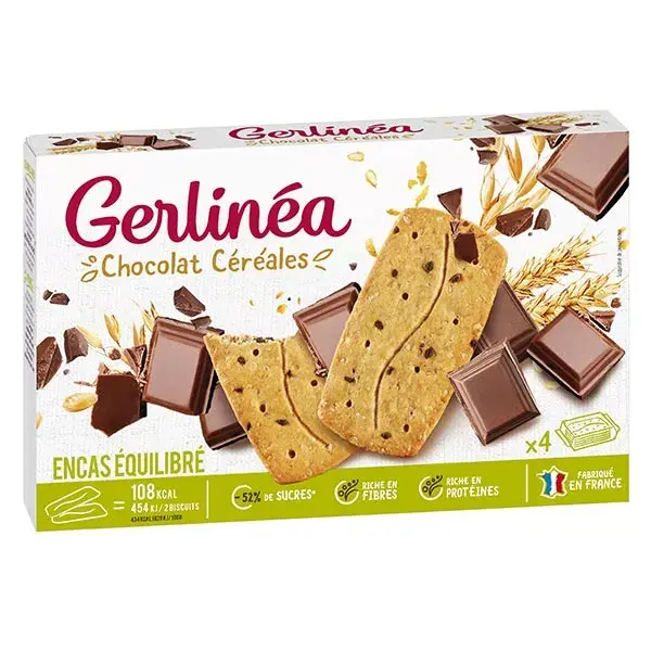 Gerlinéa Gourmet Break Chocolate Cereal Biscuit 4 units
