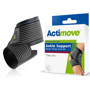Actimove elastisches Fußkettchen, Schwarz, Größe S