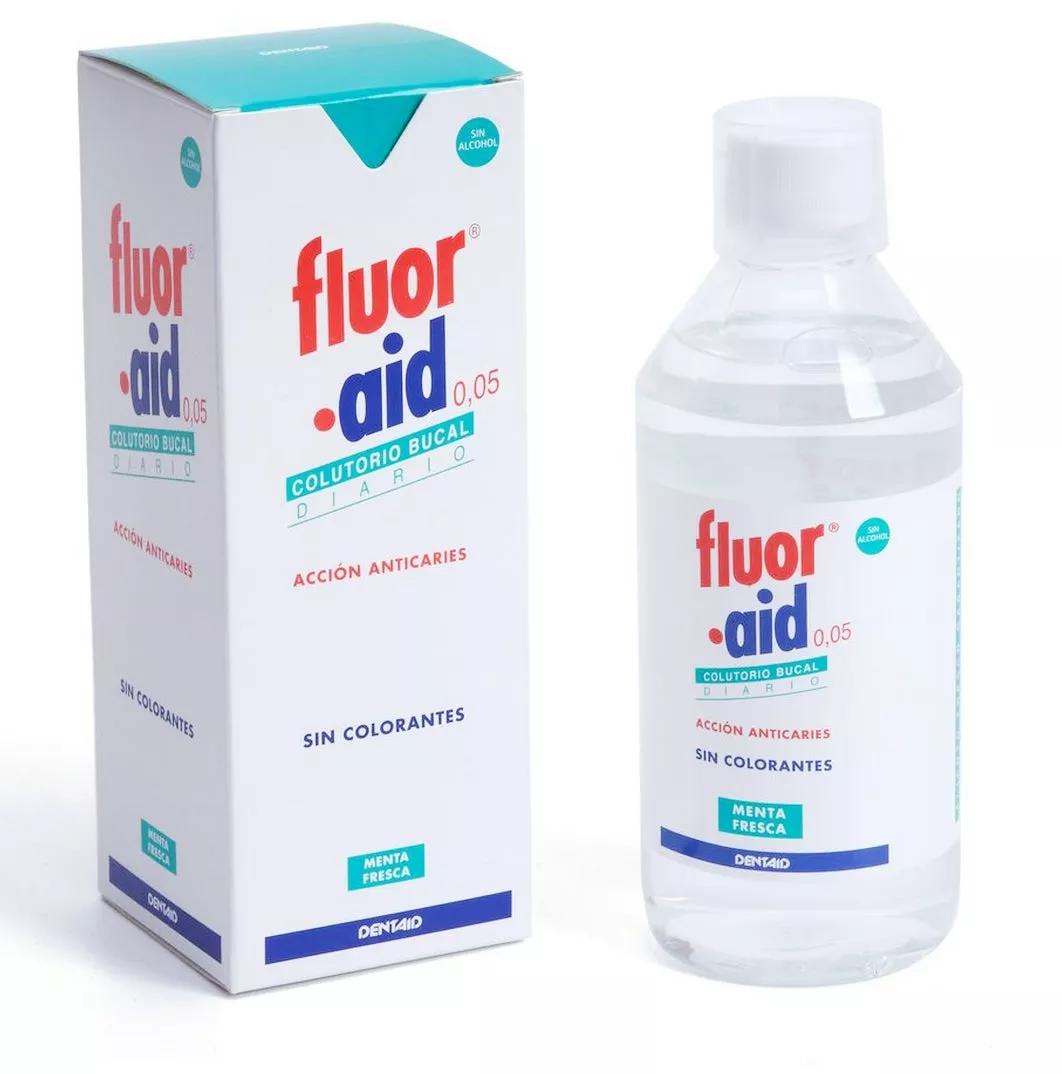 Dentaid Fluor Aid Fluor-aid 0,05 Elixir Bucal Diário Menta Fresca 500ml