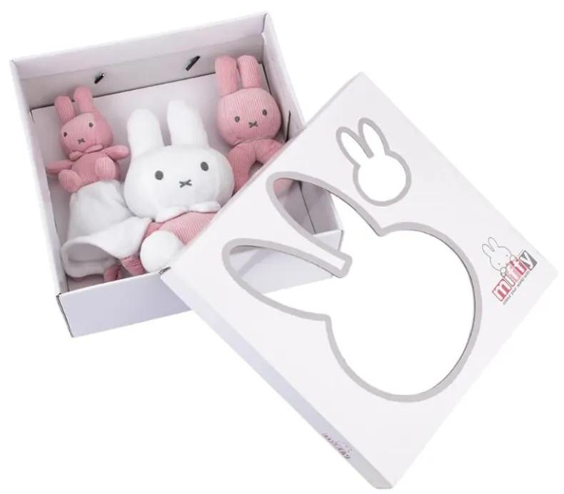 Olmitos Miffy Set Regalo Dou Dou + Sonaglio + Peluche Rosa